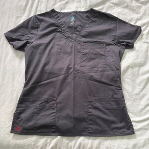 Gray Women's Scrub Top